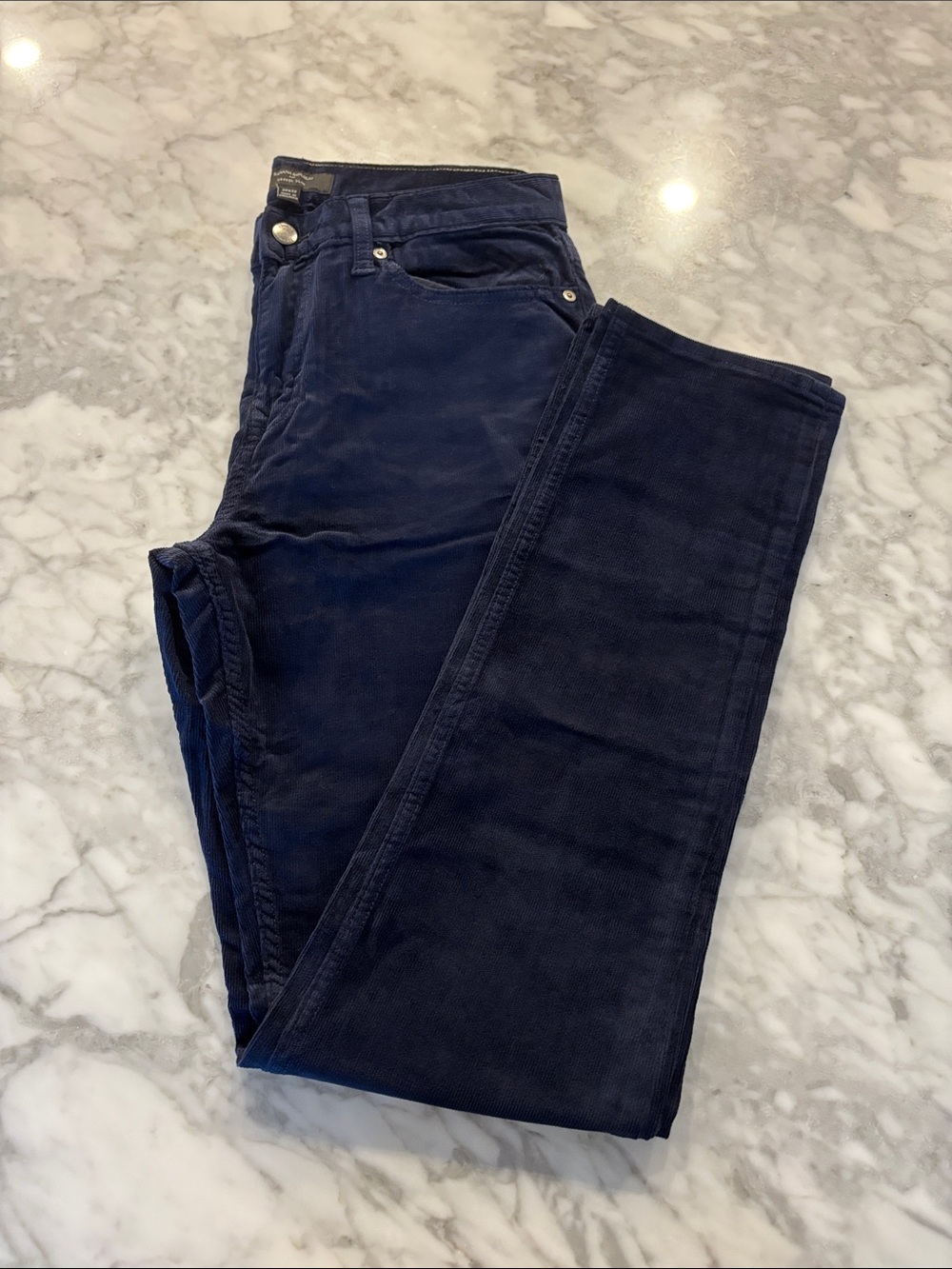 Banana Republic Men’s Navy Corduroy Slim Straight Jeans